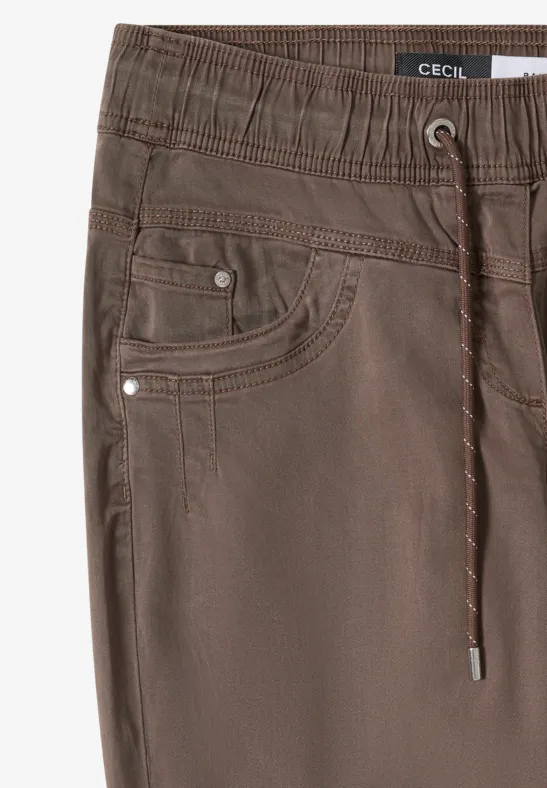 Lässige Tunnelzug-Hose im Washed-Look
