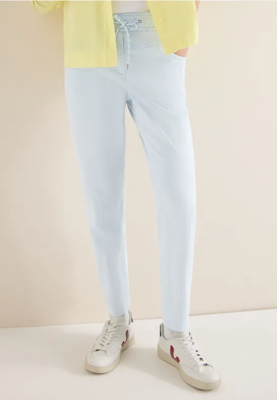 Lässige Tunnelzug-Hose aus Lyocell-Mix