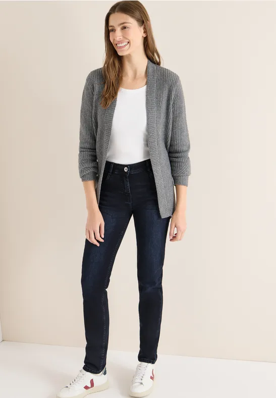 Slim Leg Mid Waist Jeans