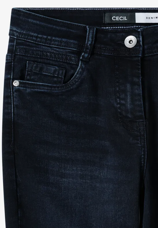 Slim Leg Mid Waist Jeans