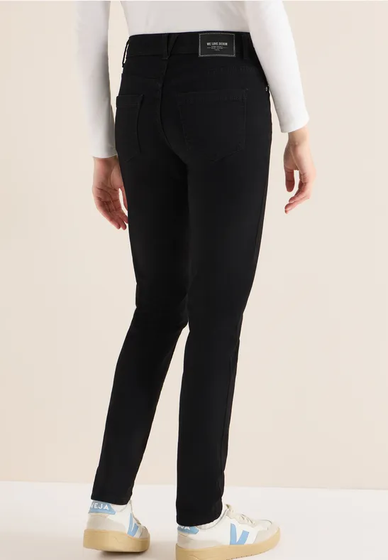 Slim-Leg Jeans mit mittlerer Leibhöhe