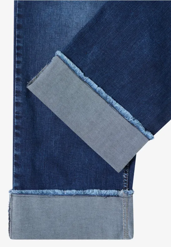 Lockere High-Waist Wide-Leg Jeans