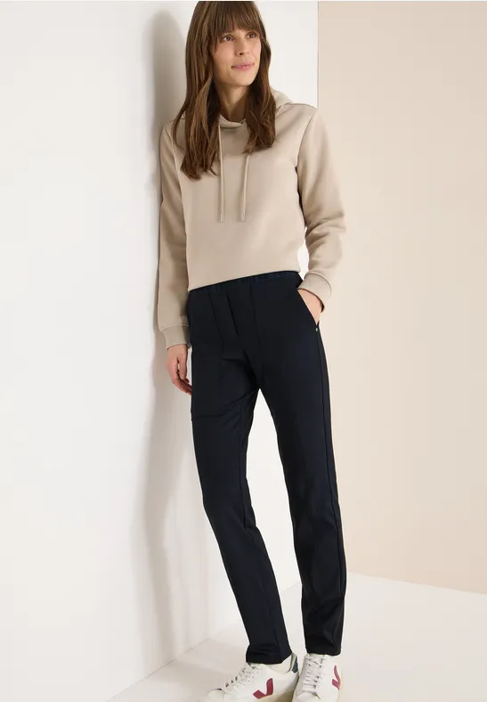 Lässige Slim-Fit Hose mit Elastikbund