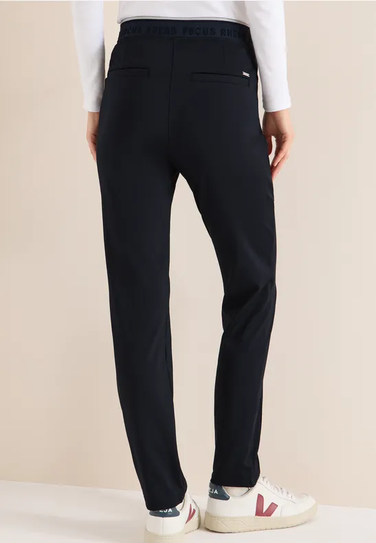 Lässige Slim-Fit Hose mit Elastikbund