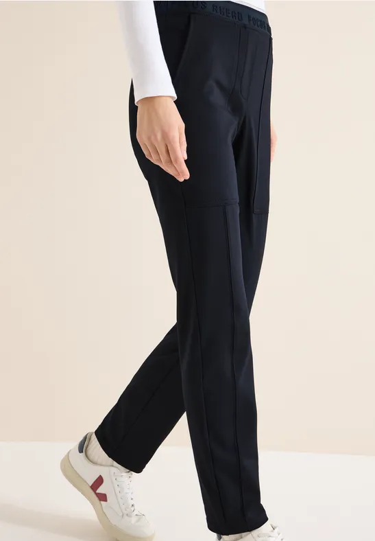 Lässige Slim-Fit Hose mit Elastikbund
