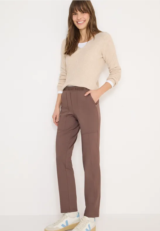 Slim-Fit Hose mit Elastikbund