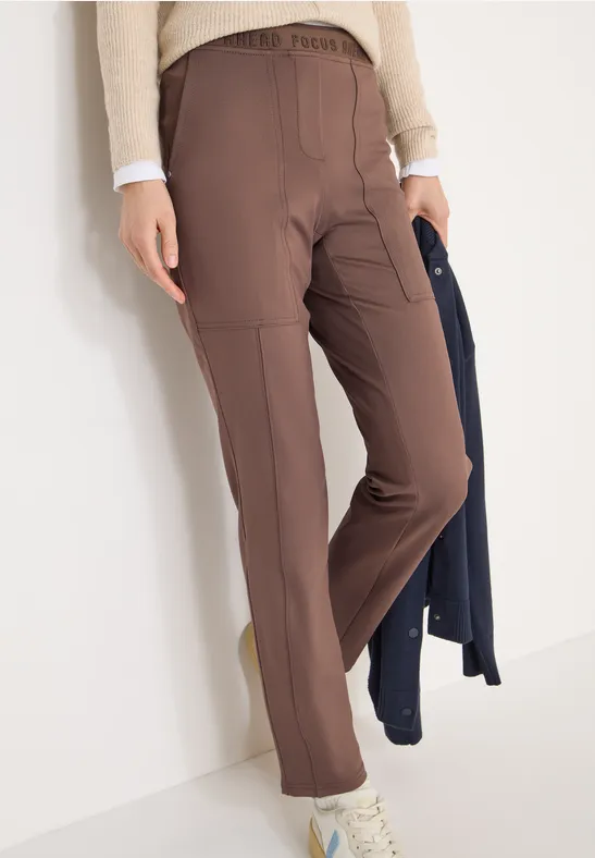 Slim-Fit Hose mit Elastikbund