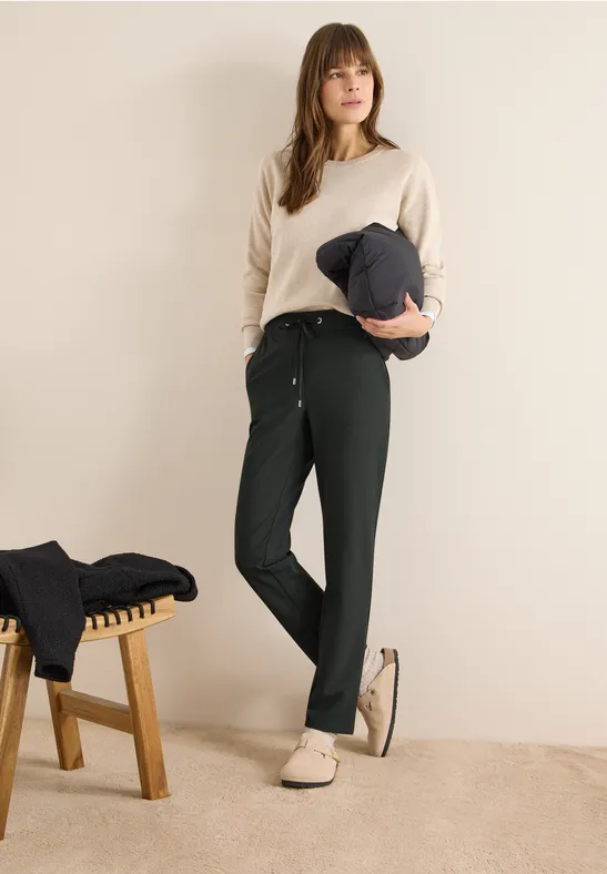 Slim-Fit-Hose mit Tunnelzug