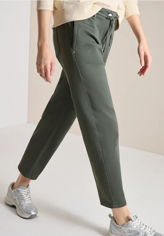 Washed-Look Jogginghose mit schmalem Bein