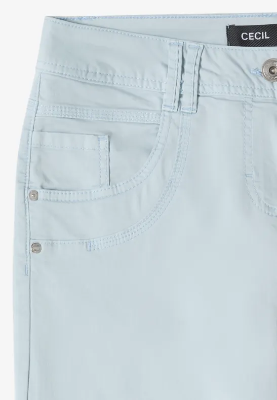 Mid-Waist Slim Leg 7/8 Hose