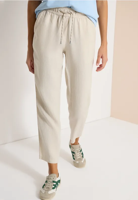 Slim-Leg Leinenhose im Casual Fit