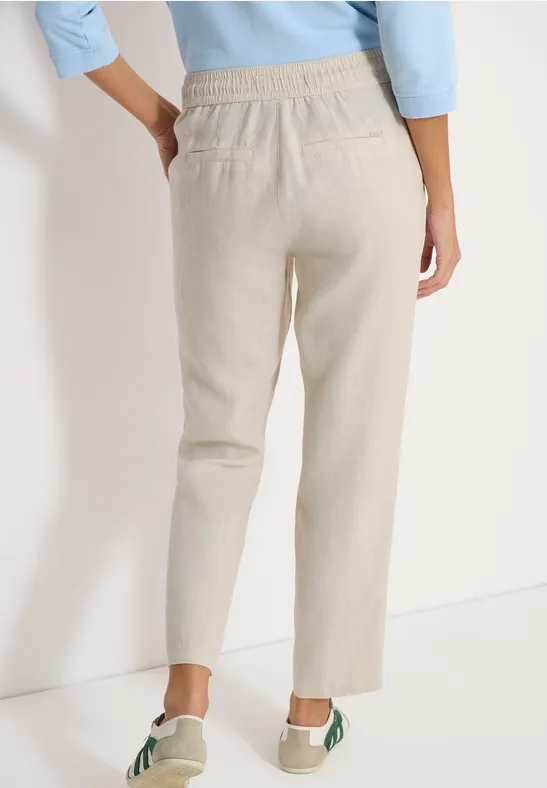 Slim-Leg Leinenhose im Casual Fit