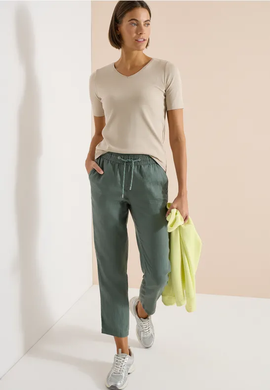 Schmal geschnittene Casual Leinen-Variante