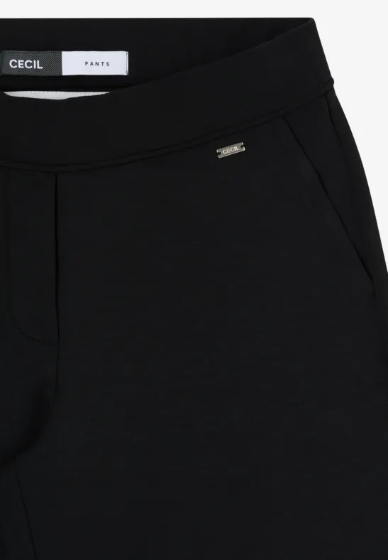 Bequeme High-Waist-Hose mit geradem Bein