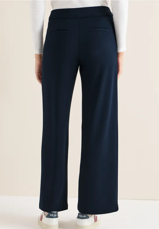 High Waist Hose mit geradem Bein