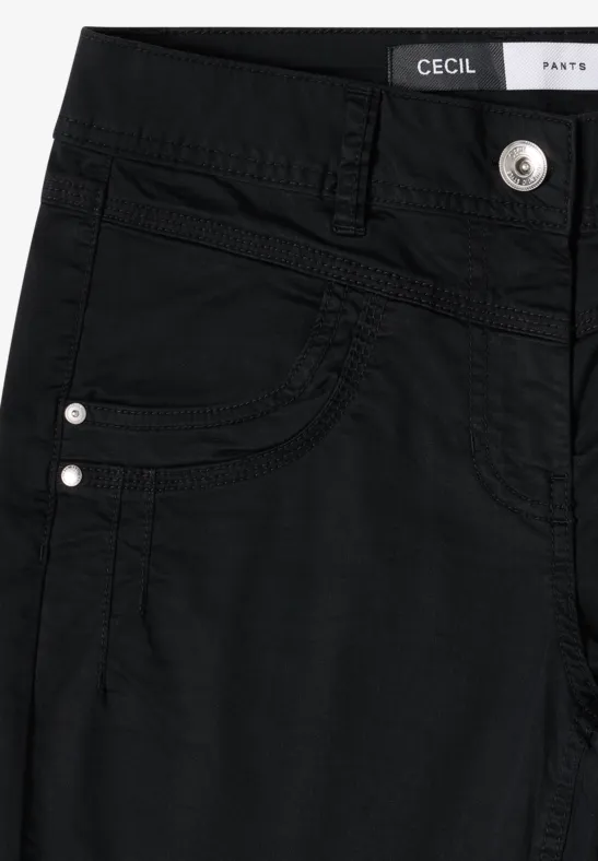 High Waist Hose mit geradem Bein