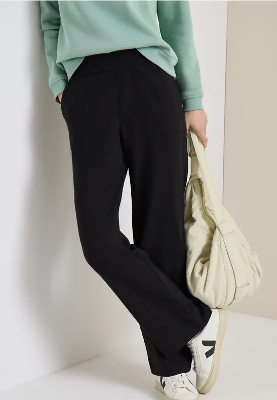 Wide Leg Hose mit Gummibund