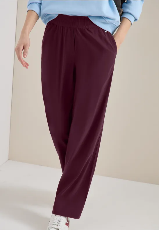 Leichte Wide-Leg-Hose im Loose-Fit