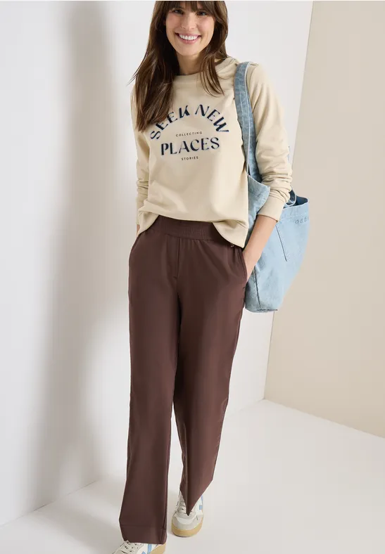 Weite Loose-Fit-Hose mit Stretch