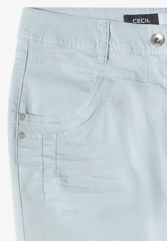 Hochtaillierte 3/4 Wide-Leg Hose