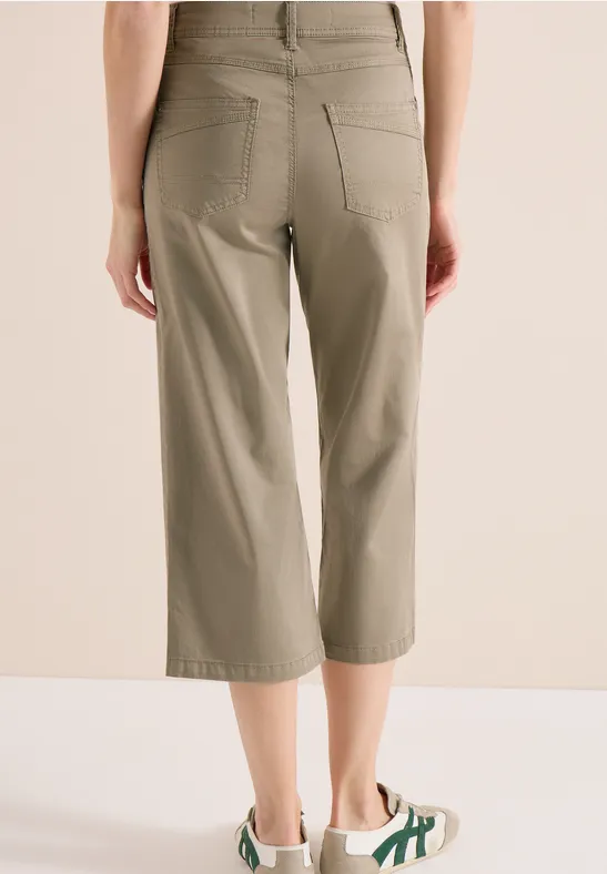 Loose-Fit Wide-Leg-Hose in 3/4-Länge