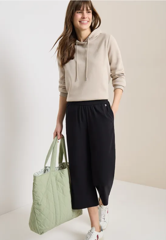 Lässige Culotte mit hohem Bund