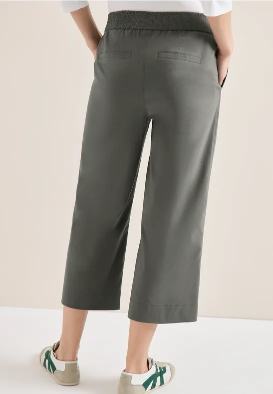 High Waist Weitbein Culotte