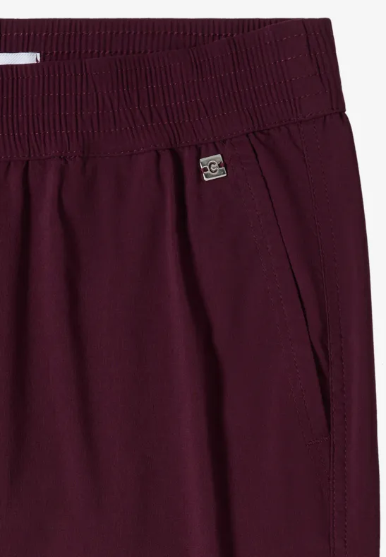 High-Waist Wide-Leg 3/4 Hose
