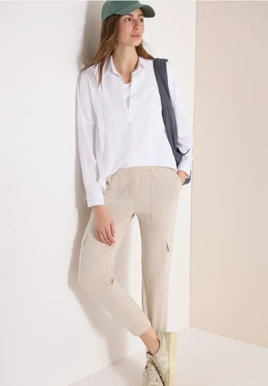 Slim Leg Cargo-Hose mit Gummibund