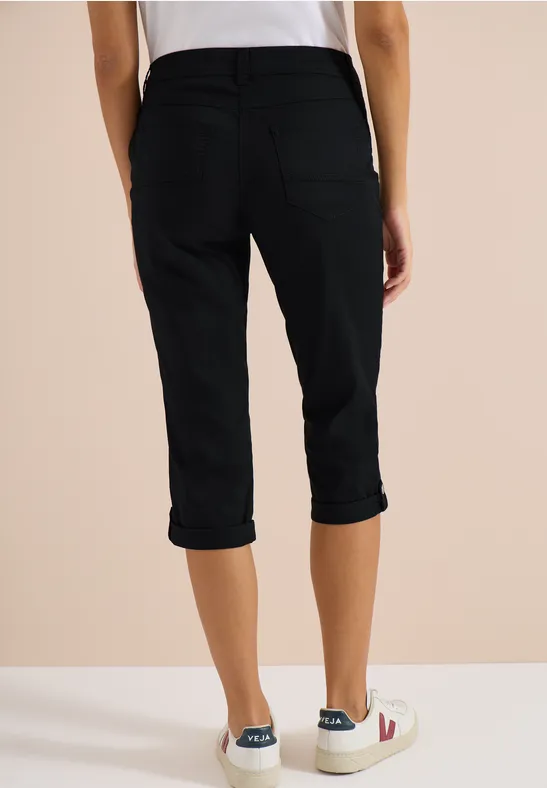 Lässige 3/4-Hose mit mittlerem Bund