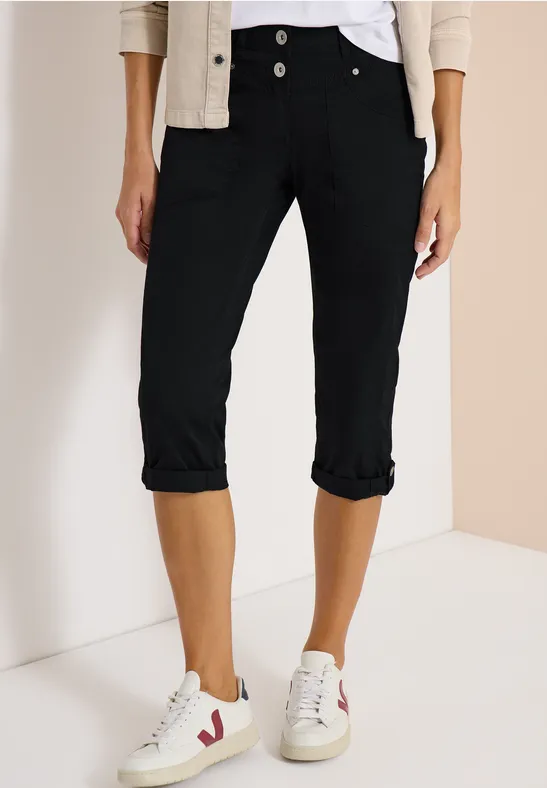 Lässige 3/4-Hose mit mittlerem Bund