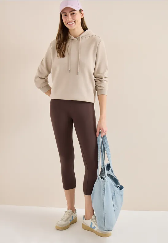 Bequeme 3/4-Baumwoll-Leggings