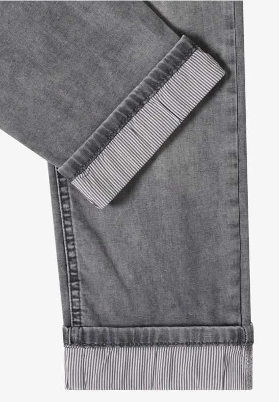 Mid-Waist Straight Leg Jeans