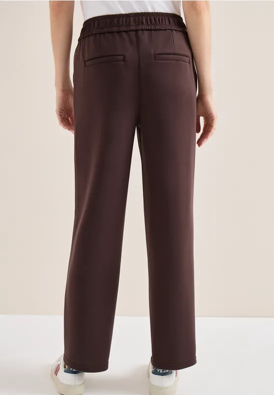 High Waist Hose mit geradem Bein