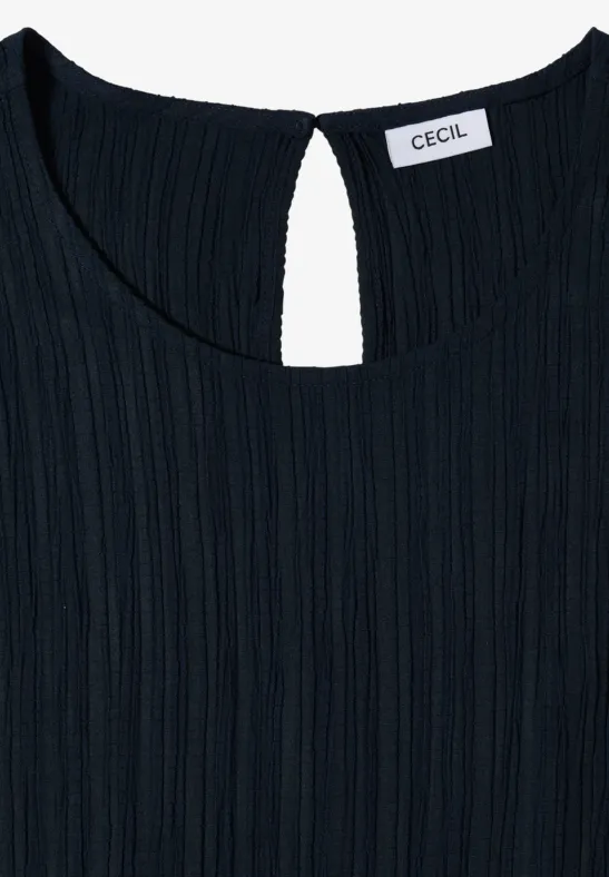 Strukturierter Jumpsuit mit Bindegürtel