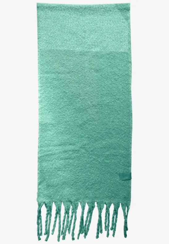 Strukturierter Jacquard-Schal mit Fransen
