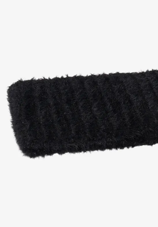 Strickstirnband mit dezentem Glitzer