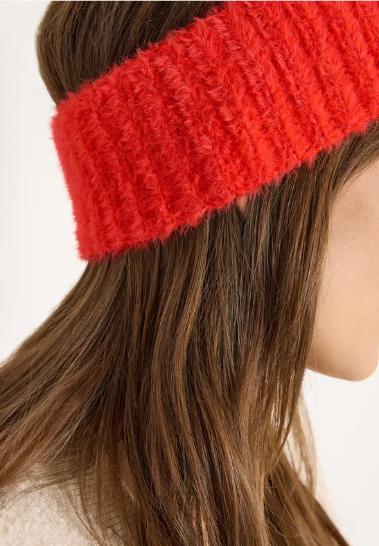 Weiches Strickstirnband mit Glitzerdetails