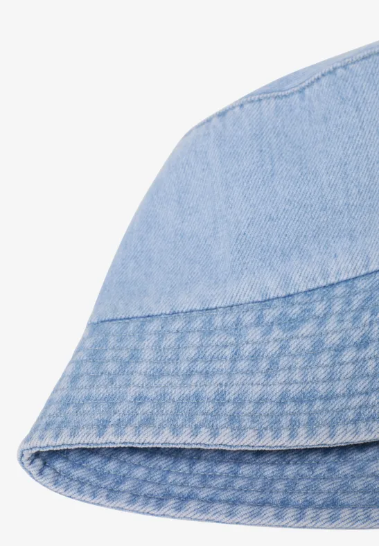Lässiger Denim Bucket Hat mit Slogan