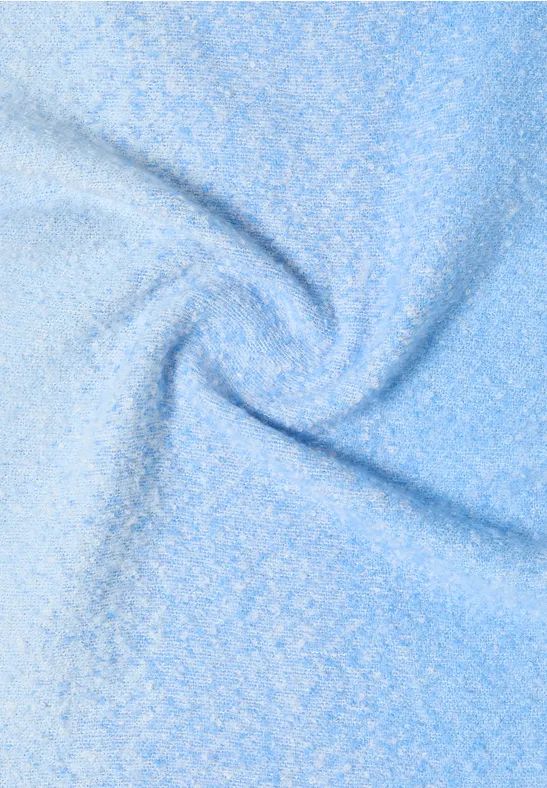 Weicher Jacquard-Strickschal mit Fransen