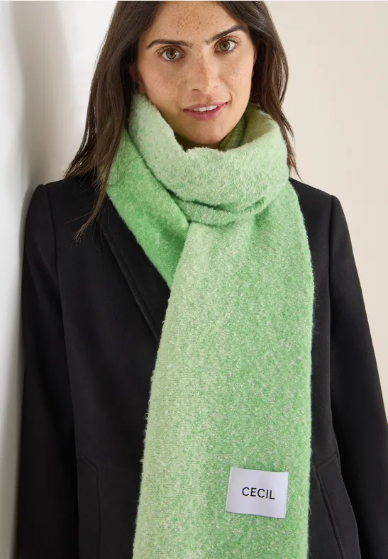 Strukturierter Jacquard-Schal mit Fransen
