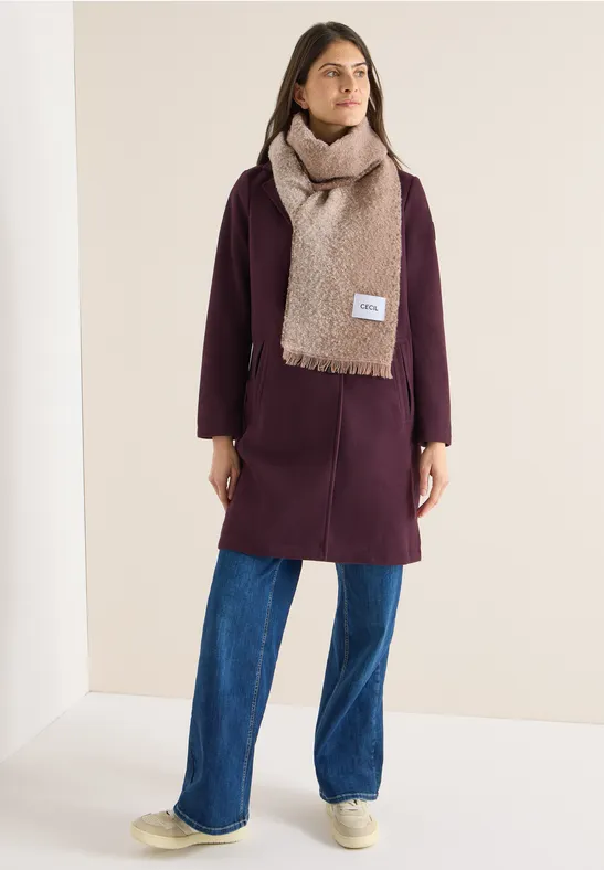Weicher Jacquard-Schal mit Fransen