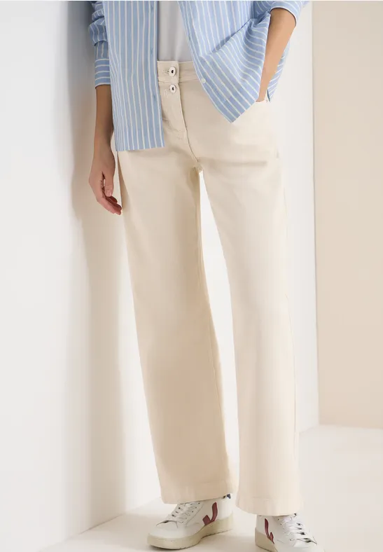 Wide-Leg Jeans mit hoher Taille