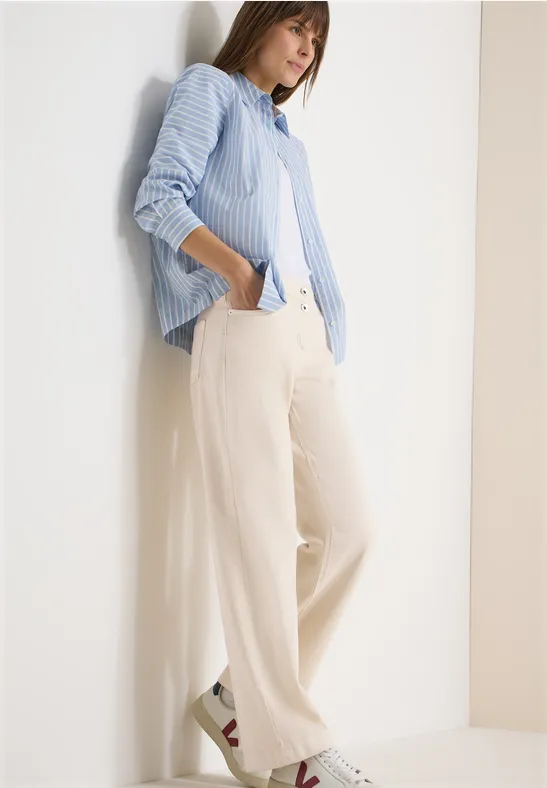 Wide-Leg Jeans mit hoher Taille