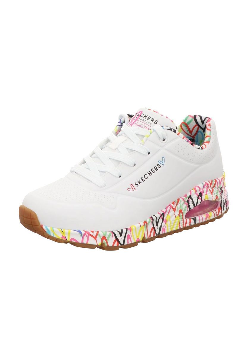 Sneaker mit Graffiti-Herz-Print