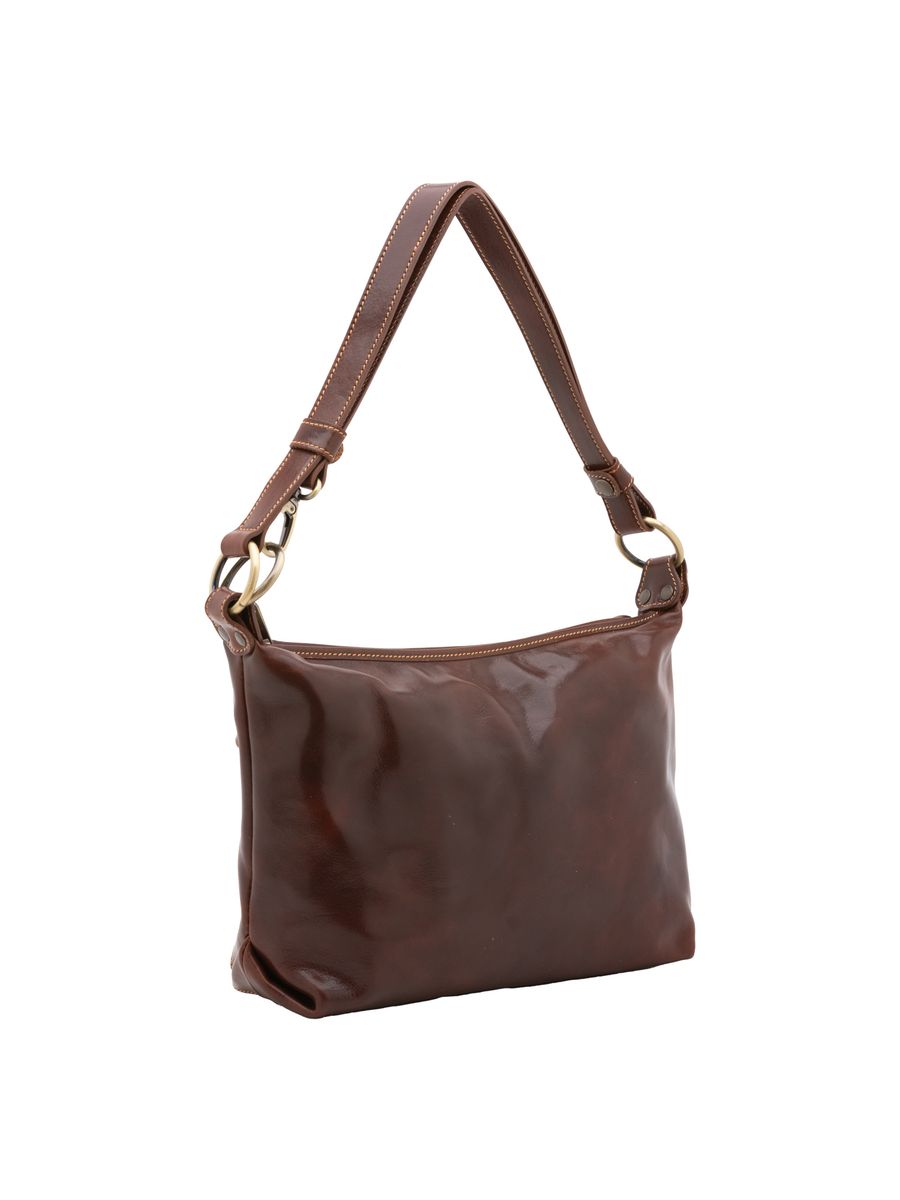 Zeitlose Leder-Hobo-Schultertasche