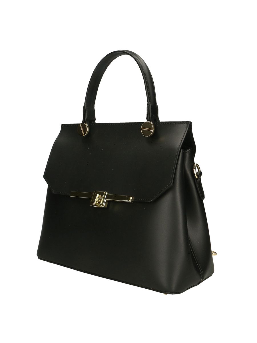 Elegante Strukturierte Lederhenkeltasche