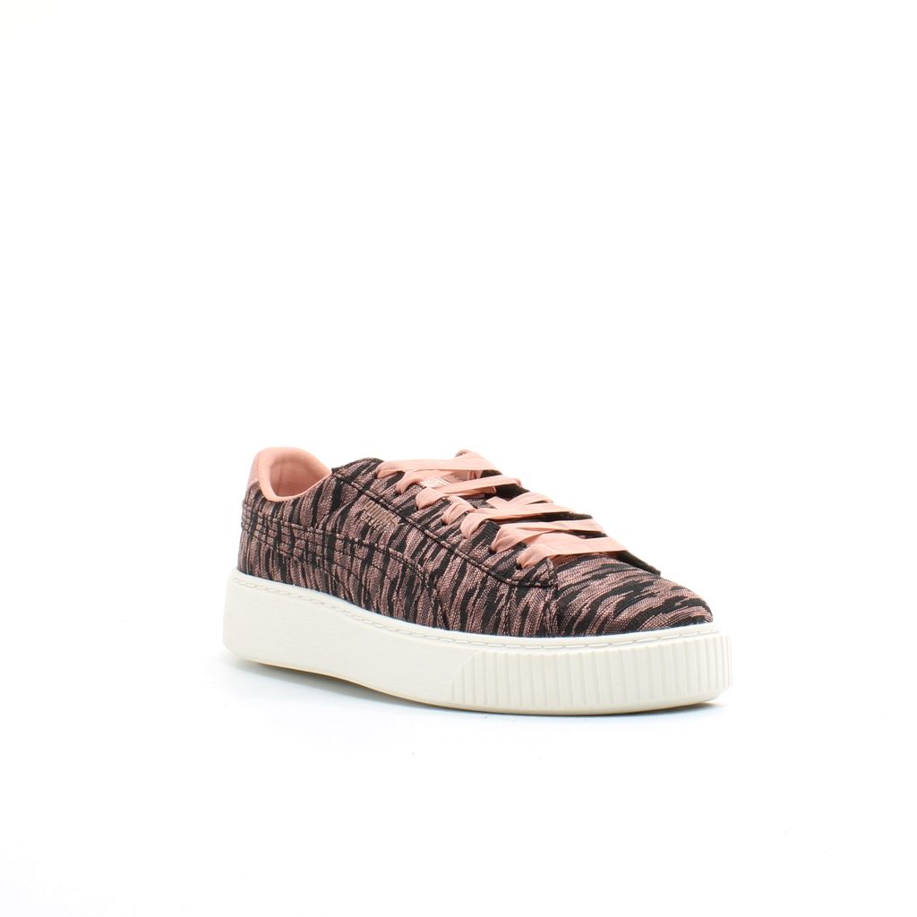 Strukturierte Plateau-Sneaker mit Grafikmuster