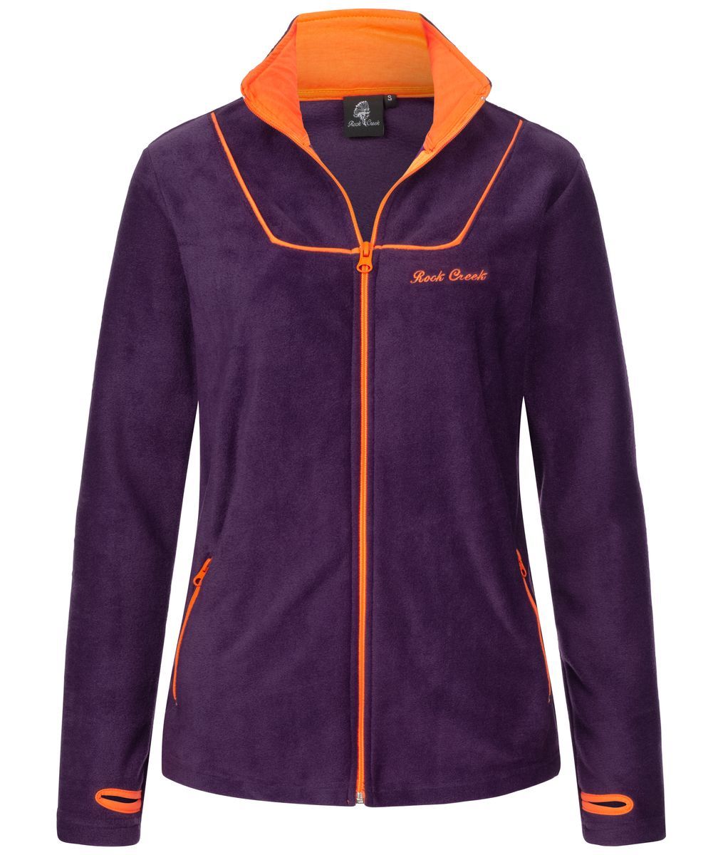 Funktionale Fleecejacke mit Stehkragen