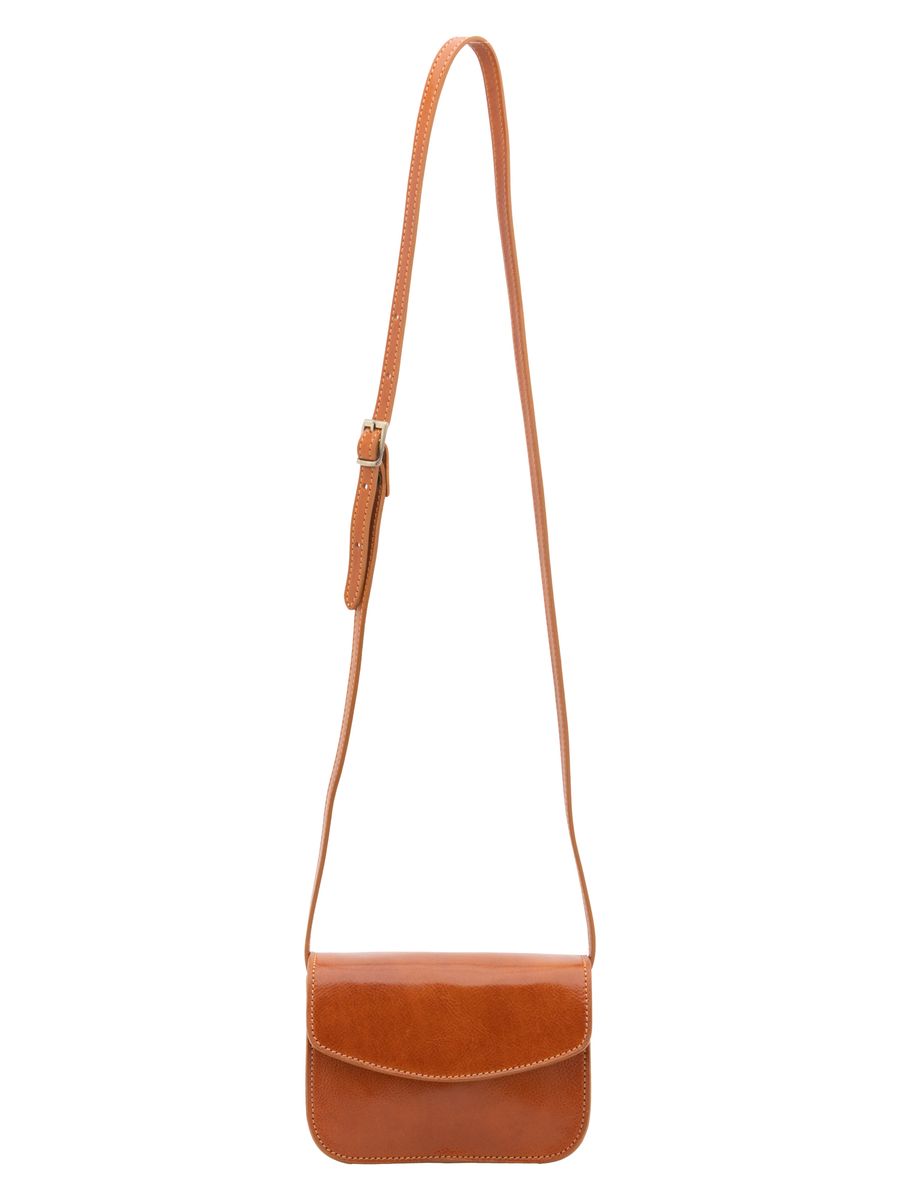 Minimalistische italienische Leder-Umhängetasche